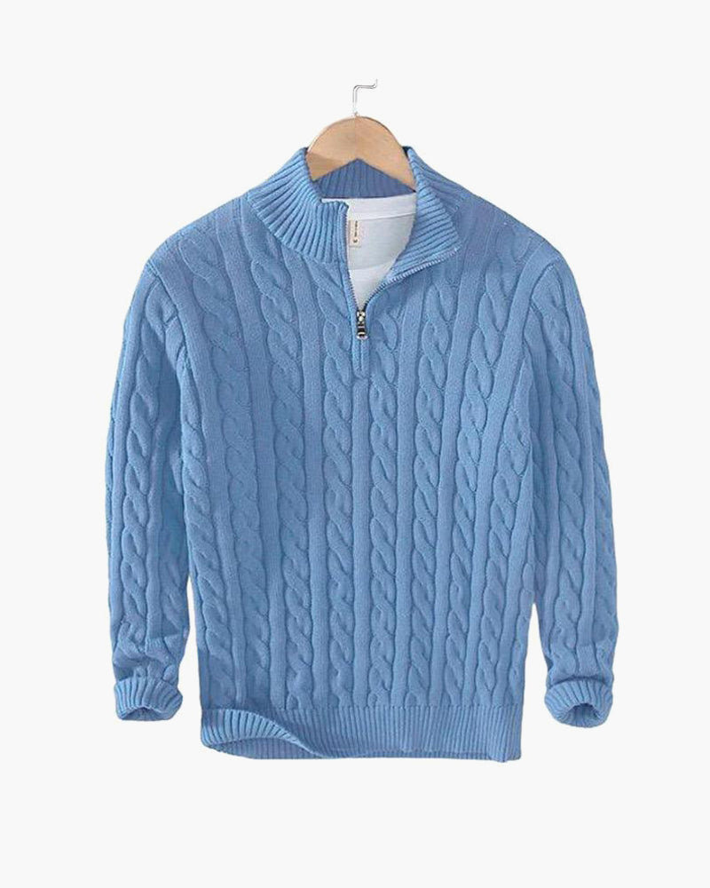 Versanni Zipped Cable Sweater