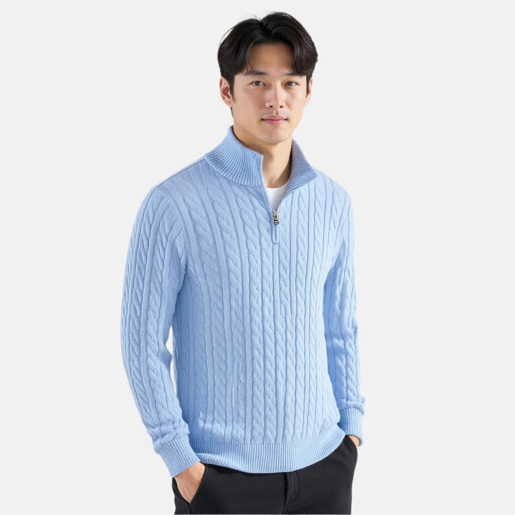 Versanni Zipped Cable Sweater