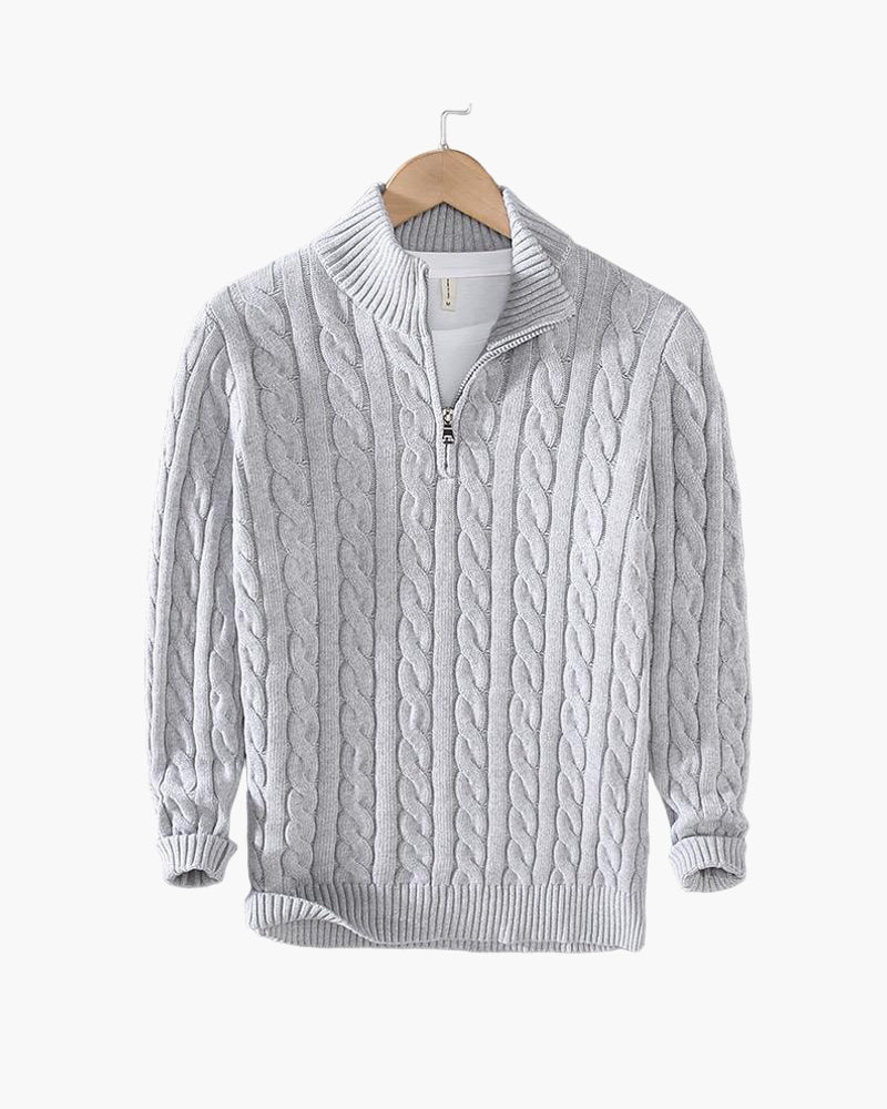 Versanni Zipped Cable Sweater