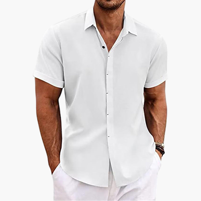 Versanni Short Sleeve Linen Shirt