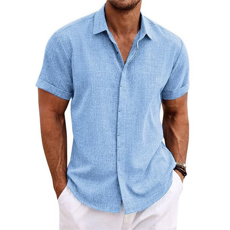 Versanni Short Sleeve Linen Shirt