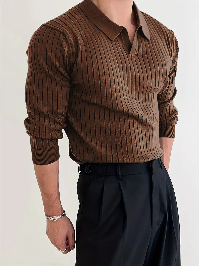 Muscle Fit Knit Sweater
