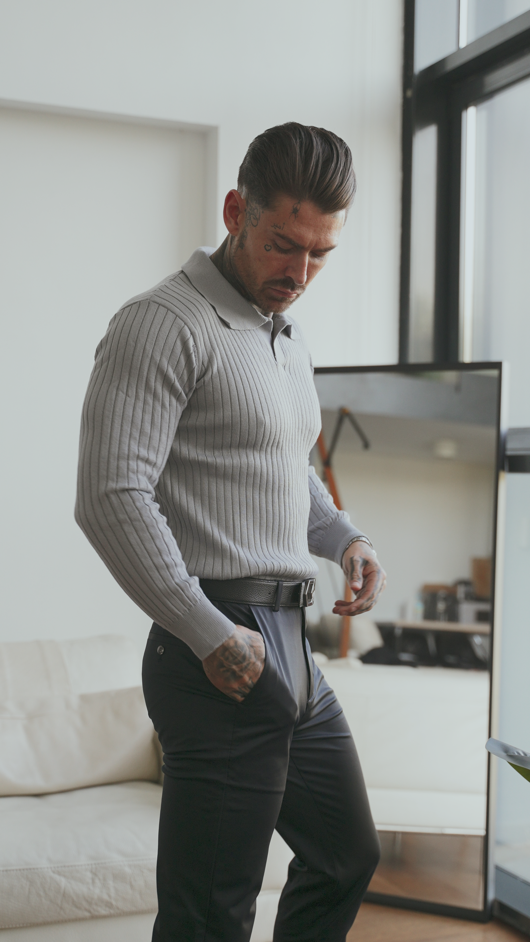 Muscle Fit Knit Sweater